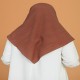 Natürel Cazz Eşarp - Kahverengi