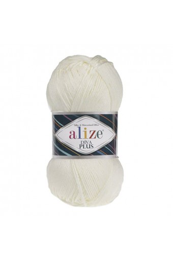 Alize Diva Plus 01 Krem