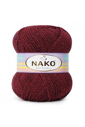 Elit Baby 21351 Kırmızı Lacivert Muline