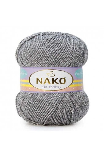 Elit Baby 21353 Gri Beyaz Muline