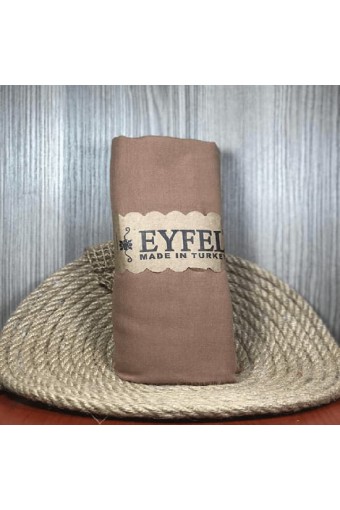 Eyfel %100 Pamuk Şal - Camel