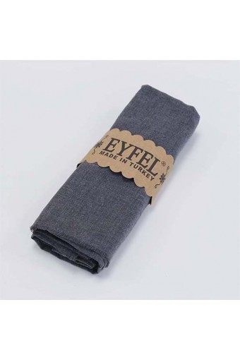 Eyfel %100 Pamuk Şal - Füme