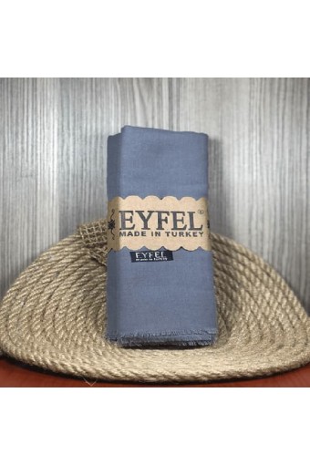 Eyfel %100 Pamuk Şal - Gri