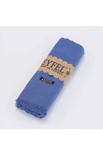 Eyfel %100 Pamuk Şal - İndigo