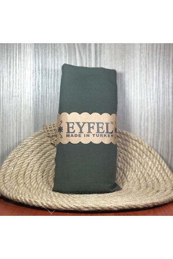 Eyfel %100 Pamuk Şal - Koyu Yeşil