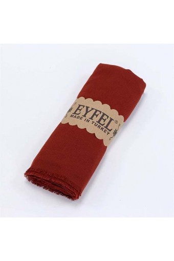 Eyfel %100 Pamuk Şal - Kremit