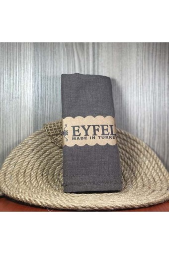 Eyfel %100 Pamuk Şal - Küllü Kahve