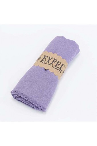 Eyfel %100 Pamuk Şal - Leylak