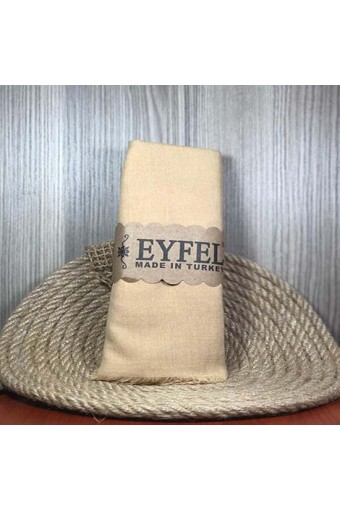 Eyfel %100 Pamuk Şal - Pastel Sarı