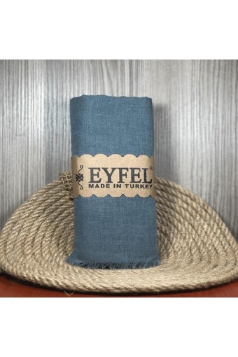 Eyfel %100 Pamuk Şal - Petrol