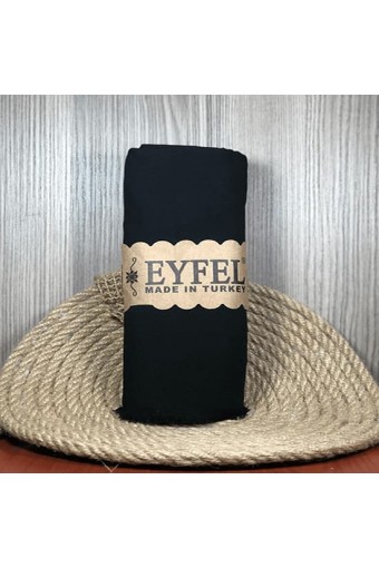 Eyfel %100 Pamuk Şal - Siyah