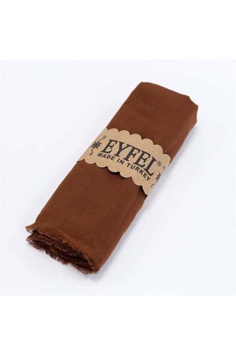 Eyfel %100 Pamuk Şal - Tarçın