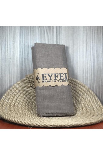 Eyfel %100 Pamuk Şal - Vizon