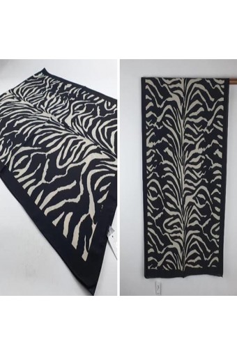 Medine İpeği Şal Zebra Desen