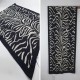 Medine İpeği Şal Zebra Desen