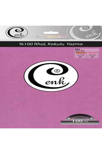 Cenk Yazma 034 Açık Gül - 100cm