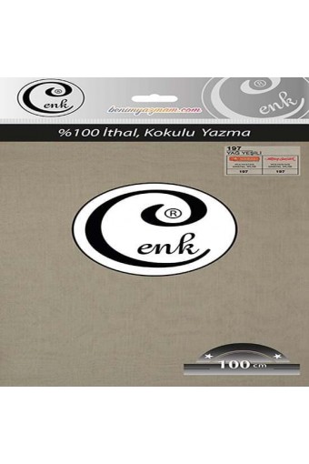 Cenk Yazma 197 Yağ Yeşili - 100cm