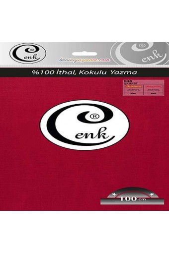 Cenk Yazma 646 Şarabi - 100cm