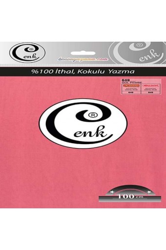 Cenk Yazma 649 Gül Pembe - 100cm