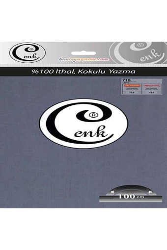 Cenk Yazma 715 Gri - 100cm