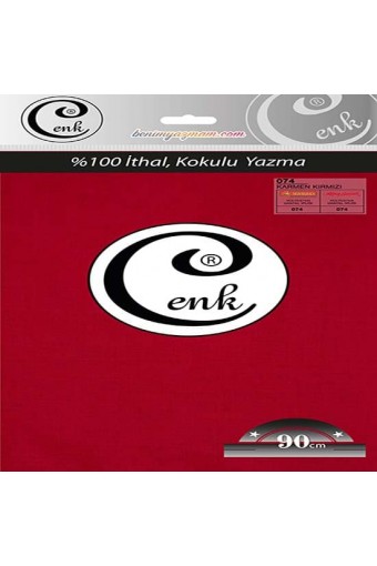 Cenk Yazma 074 Karmen Kırmızı - 90cm