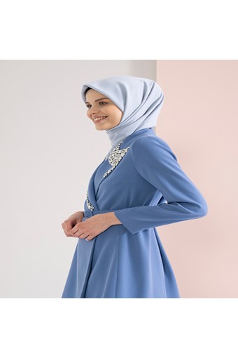 Medine İpeği Eşarp - Gri