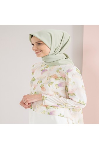 Medine İpeği Eşarp - Su Yeşili