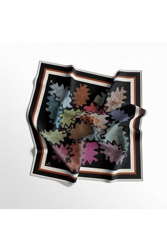 PoloWell Twill Eşarp Yaprak Desen - 5