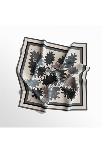 PoloWell Twill Eşarp Yaprak Desen - 8