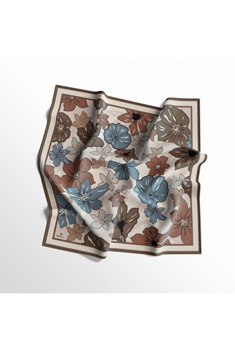 PoloWell Twill Eşarp Çiçek - 2