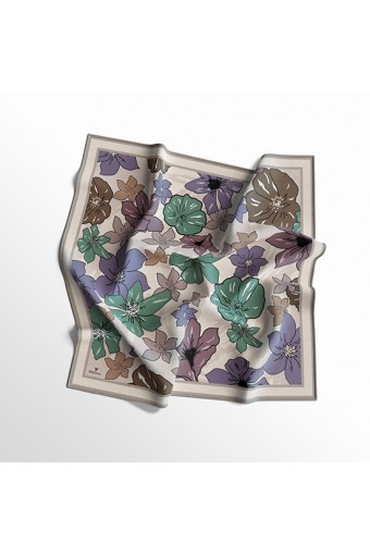 PoloWell Twill Eşarp Çiçek - 8