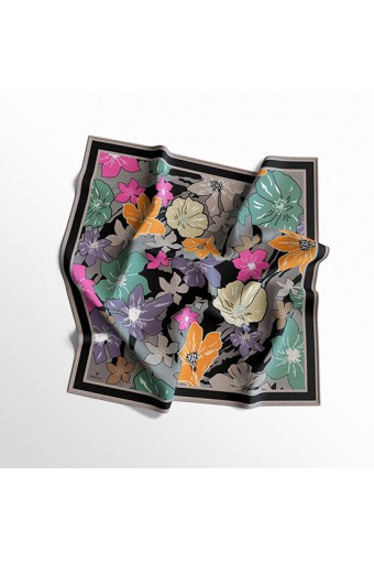 PoloWell Twill Eşarp Çiçek - 9