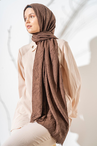 JAWEL Bambu Şal - Acı Kahve