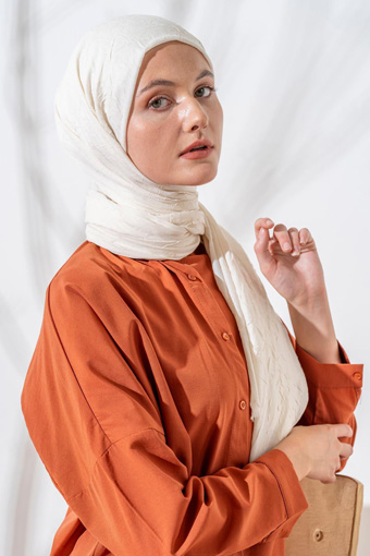 JAWEL Bambu Şal - Krem