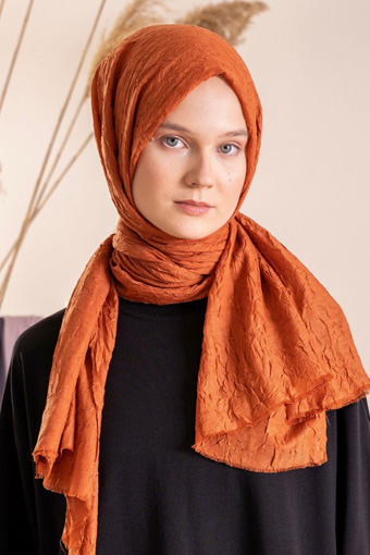 JAWEL Bambu Şal - Kiremit