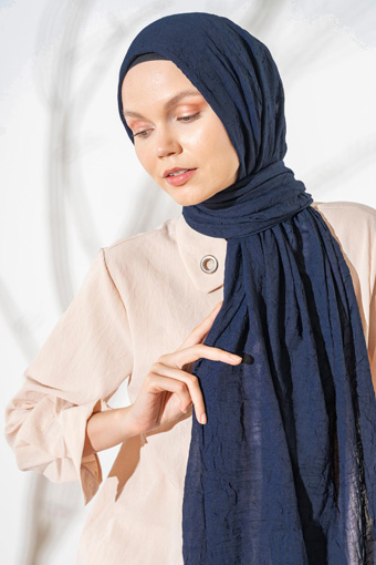 JAWEL Bambu Şal - Lacivert