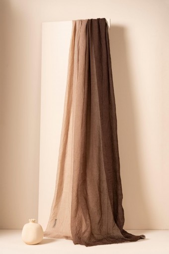 JAWEL Degrade Konfor Şal - Kahve