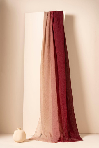 JAWEL Degrade Konfor Şal - Bordo
