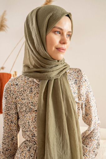 JAWEL Konfor Şal - Açık Haki