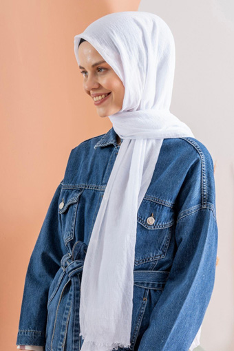 JAWEL Konfor Şal - Beyaz