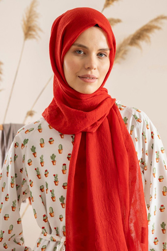 JAWEL Konfor Şal - Kırmızı
