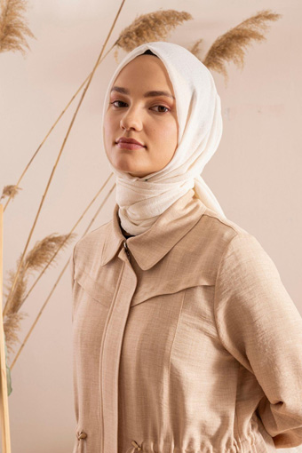 JAWEL Konfor Şal - Krem