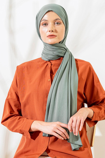 JAWEL Penye Şal - Açık Haki