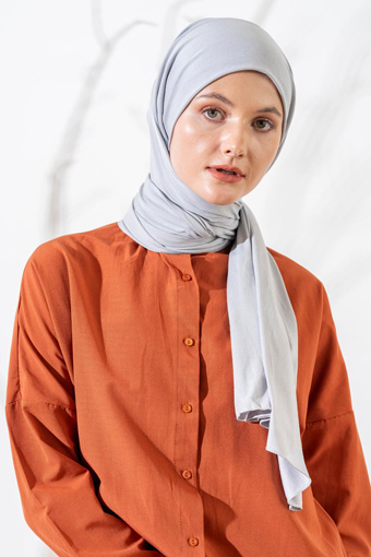 JAWEL Penye Şal - Gümüş Gri