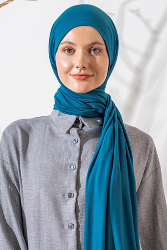 JAWEL Penye Şal - İndigo Mavi